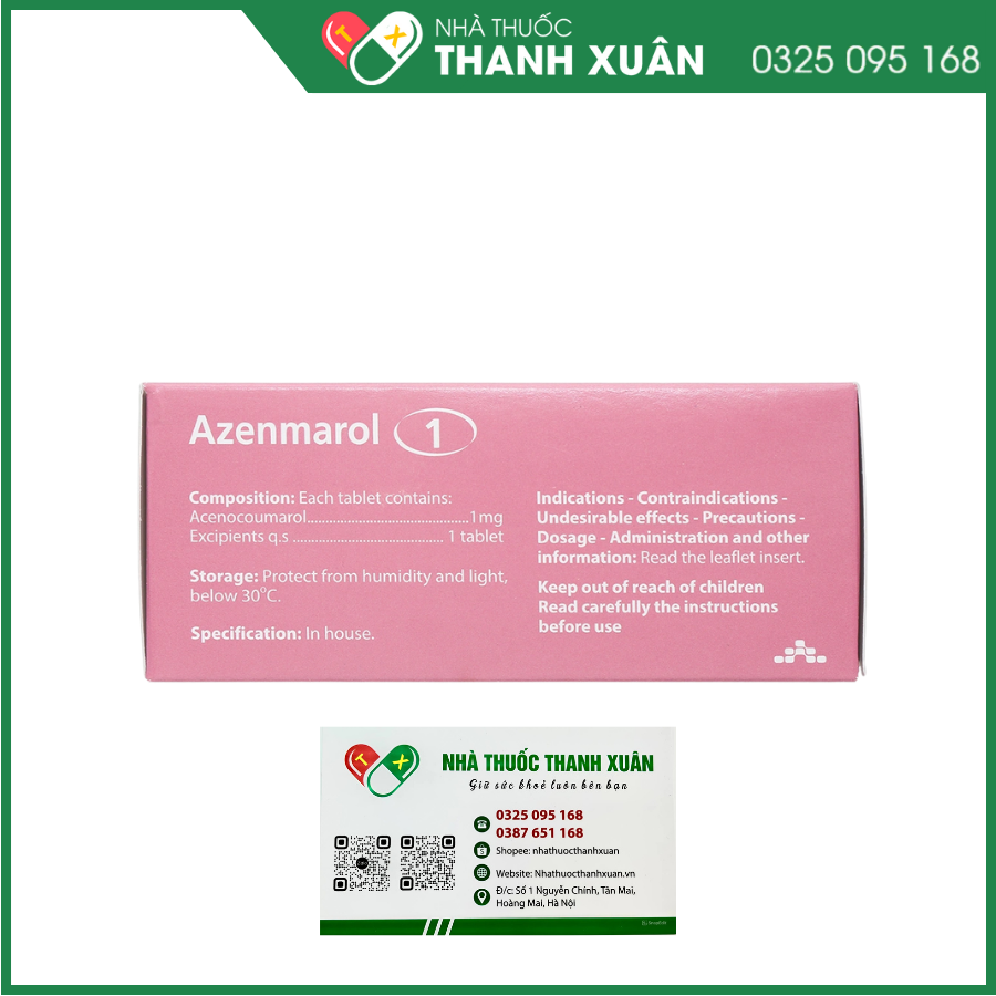 Azenmarol 1 phòng và trị huyết khối